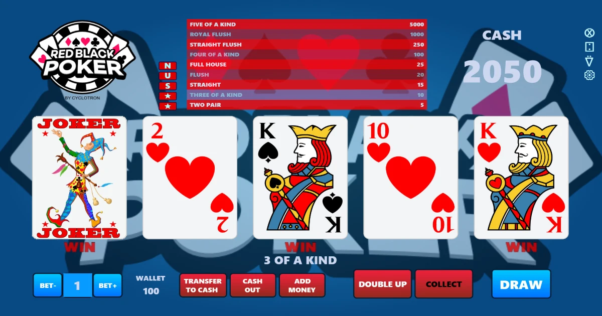 Cách chơi Red Black Poker và các thuật ngữ Poker phổ biến