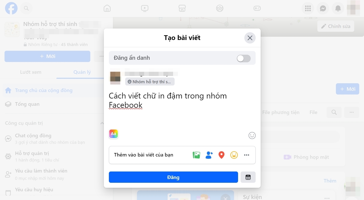 Cách viết chữ in đậm trên Facebook chuyên nghiệp để bài đăng của bạn trở nên ấn tượng
