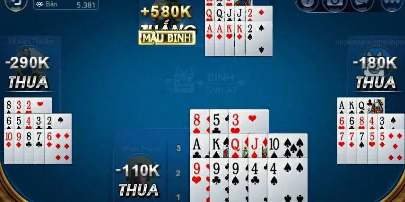 Luật chơi game bài Mậu Binh cơ bản cần biết 